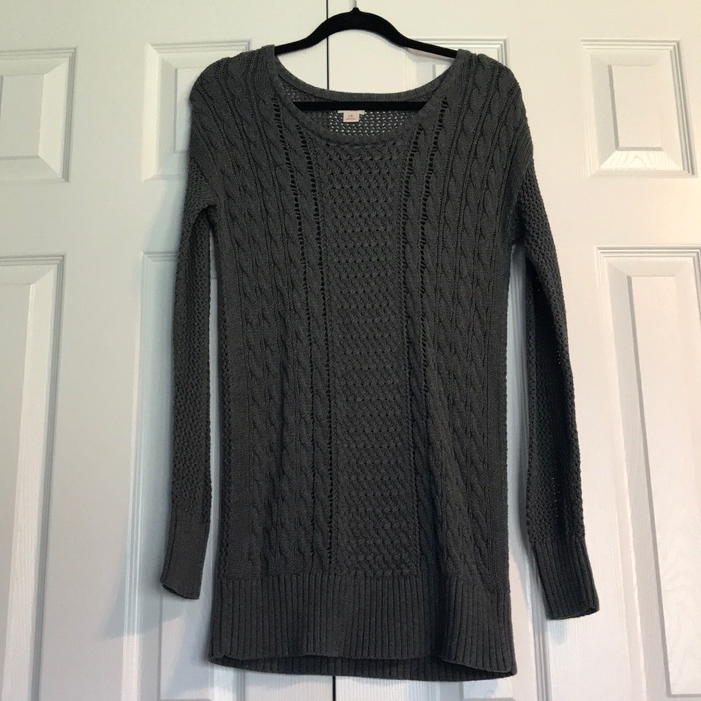 Mossimo Long gray pullover sweater